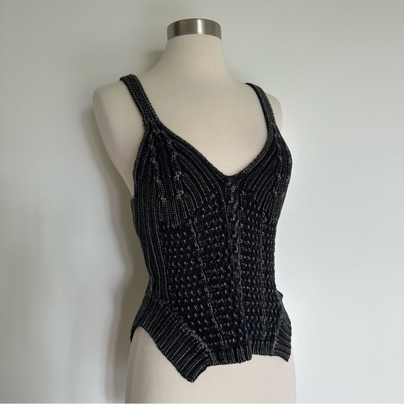 Rachel Comey Cable Knit Tank Top Sweater Sz S 100% Cotton Made In Peru - Picture 1 of 11